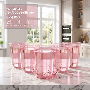 Gobelets jetables en plastique PP 360 ml, diamètre 90 mm, série professionnelle, pour jus et boissons froides, logo/design graphique personnalisable, impression numérique - Product Image 1