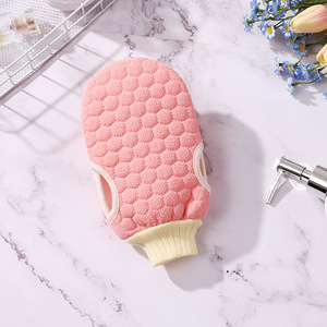 Guante de Baño Multifuncional de Doble Cara Zenidoo, de Rayón, con Diseño de Panal de Abeja, Ovalado, No Daña la Piel - Product Image 4