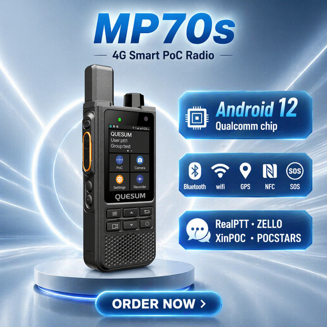 4G LTE Network POC Radio GPS WiFi 2000KM Long Range Global GSM Handy Talky Real PTT SIM Card World Internet Walkie Talkie