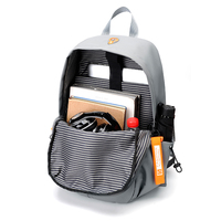Mochila moderna de PU con logotipo personalizado al por mayor, bolsa impermeable para ordenador portátil para viajes de negocios, senderismo, portátil y plegable