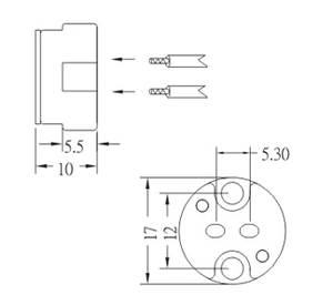 Thạch Anh <span class=keywords><strong>Halogen</strong></span> Ổ cắm đèn Holders & căn cứ sản phẩm - Product Image 2