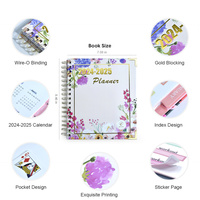 Reliure spirale Journaux Personnalisation Couverture rigide Organisateur mensuel Traqueur de dépenses Planificateur budgétaire pour l'impression