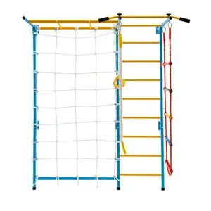 Fabricante de suministro montado en la pared Kids Playground Wall Monkey Bar Home Gym Wall Climber