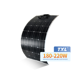 Panneaux solaires monocristallins flexibles 180W 200W à prix de gros, adaptés à la maison, aux voyages, aux camping-cars, aux tentes 182-180-M Solar - Product Image 1