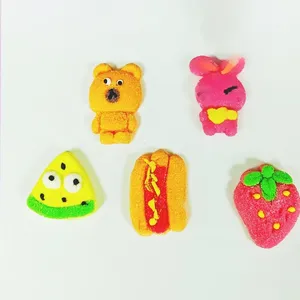 Dessin animé en forme <span class=keywords><strong>de</strong></span> bonbons <span class=keywords><strong>de</strong></span> Noël Snack Marshmallow Fudge avec OEM Export personnalisable en vrac traitement fruité déco enduit - Product Image 1