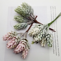 Buket dekorasi rumah buah pinecone oar warna-warni rumput nanas
