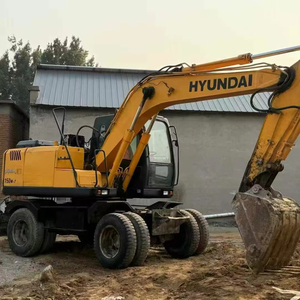 Excavadora de cadenas Hyundai 150W-7 original usada con motor, caja de cambios, bomba y PLC - ¡Oferta económica! - Product Image 1