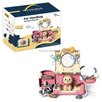 Lucky Toys les plus populaires font semblant de jouer Kit de cas médical 2 en 1 sac à dos ensemble de soins pour chiens jouet sac à main pour animaux de compagnie Kits médicaux pour enfants