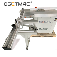 Scie à panneaux à table coulissante OSETMAC MJ6116 pour le travail du bois, 5,5 kW, tension personnalisée, haute précision, compétitive pour les usines de meubles