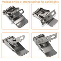 Clip de fixation à ressort pour panneau LED 600*600 et luminaire de plafond 600*1200, 2 trous avec support, vente en gros usine