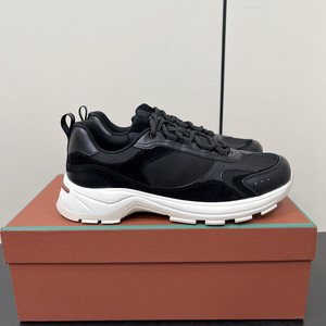Chaussures décontractées haut de gamme pour hommes, vente en gros d'usine, style polyvalent et tendance avec design patchwork en cuir véritable - Product Image 4