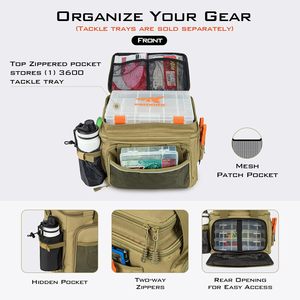 Sac à dos de pêche gratuit avec porte-cannes, porte-bouteille, sac de rangement pour ranger les équipements de pêche - Product Image 3