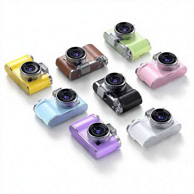 Retro CCD Student Camera 64MP Digital Camera 4K Video Point and Shoot with Image Stabilization and Beauty Filter