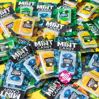 Nouveau papier bonbons à la menthe en gros menthe citron myrtille saveur sans sucre haleine fraîche bandes de papier frais bonbons à la menthe