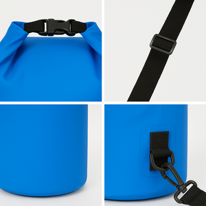 Sacca Impermeabile 20L in PVC 500D IPX6/7 Grigia per Kayak, Campeggio, Nautica, Nuoto con Chiusura Arrotolabile Personalizzabile - Product Image 6