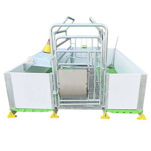 Nouvelle couveuse <span class=keywords><strong>pour</strong></span> porcelets <span class=keywords><strong>jumeaux</strong></span>, élevage de porcs, élevage de porcs, acier galvanisé, équipement de cage de mise bas robuste <span class=keywords><strong>pour</strong></span> truies - Product Image 2