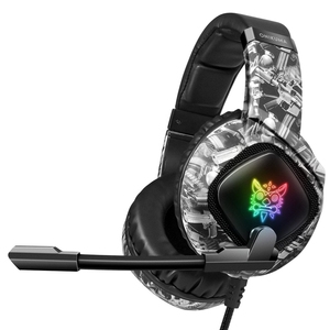 Auriculares con Cable para Juegos <span class=keywords><strong>ONIKUMA</strong></span> <span class=keywords><strong>K19</strong></span>, Diseño de Camuflaje, Auriculares para Deportes Electrónicos con Bajos Potentes y Luces LED de Colores - Product Image 4