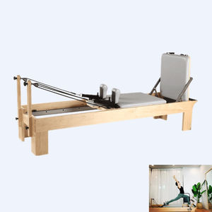 เครื่องรีฟอร์มเมอร์พิลาทิส รุ่นเอลีนา คุณภาพสูงจากโรงงานโดยตรง ทำจากไม้เมเปิลสีขาว ยี่ห้อ DZSZ - Product Image 1