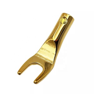 Conectores de Cable de Audio de Latón Personalizados OEM, Piezas de Mecanizado CNC de Alta Precisión para Equipos de Audio - Product Image 1