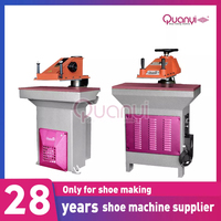 Presse à découper hydraulique à bras oscillant QY208 pour la fabrication de chaussures, machine pour étiquettes en cuir et tissu