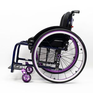 Silla de Ruedas Deportiva Shipeng de Aleación de Aluminio Plegable con Liberación Rápida, Color Morado, Ancho de Asiento de 3643 mm, Ayuda de Movilidad Manual - Product Image 1