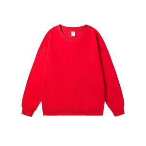 Customized pure cotton crew <b>neck</b> sweatshirts for groups, free printing of text and logos, spring and autumn workwear - Product Image 2