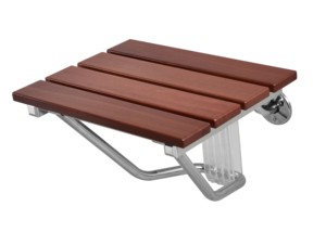 Asiento de Ducha Plegable de Pared con Soporte de Acero Inoxidable - Product Image 3