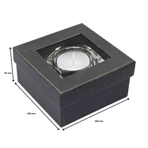 Portacandele in cristallo esagonale porta candele in vetro per matrimoni e decorazioni per la casa per il tipo di ciotola di natale - Product Image 3