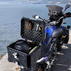 Premium 28L 36L 45L 55L 65L 80L 100L in alluminio scatola di coda per moto impermeabile antifurto <span class=keywords><strong>baule</strong></span> in <span class=keywords><strong>metallo</strong></span> per turismo - Product Image 1