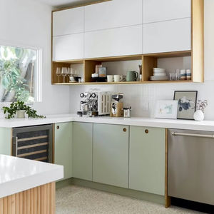 SANYANG armadi Design moderno in legno maniglia della porta mobile da cucina su misura in legno impiallacciatura a parete di stoccaggio etiopian Birr - Product Image 4