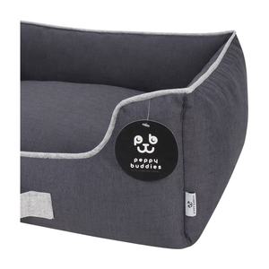 रास Peppy बड्डी खरोंच प्रतिरोधी ऑक्सफोर्ड निविड़ अंधकार कुत्ते बेड शांत निविड़ अंधकार पालतू बिस्तर के लिए गर्मियों - Product Image 6