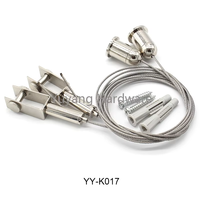 Pince à câble réglable en laiton pour kit de suspension de câbles, système de suspension de câbles, autres accessoires d'éclairage