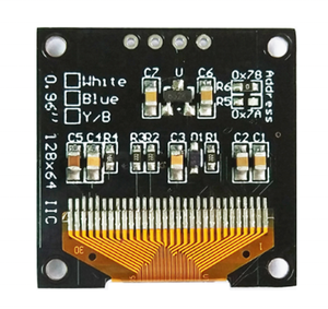 Écran <span class=keywords><strong>OLED</strong></span> 128*64 0.96 i2c petit écran <span class=keywords><strong>OLED</strong></span> 4 broches blanc/bleu/jaune-bleu - Product Image 5