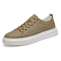 Haute qualité première couche peau de vache mode chaussures de sport baskets de course décontractées avec semelle intérieure en maille respirante PU léger élégant