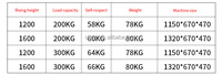 Mini transpalette à batterie portable 300 kg, hauteur de levage 1,3 m/1,6 m, garantie 1 an, pour restaurant, petites charges