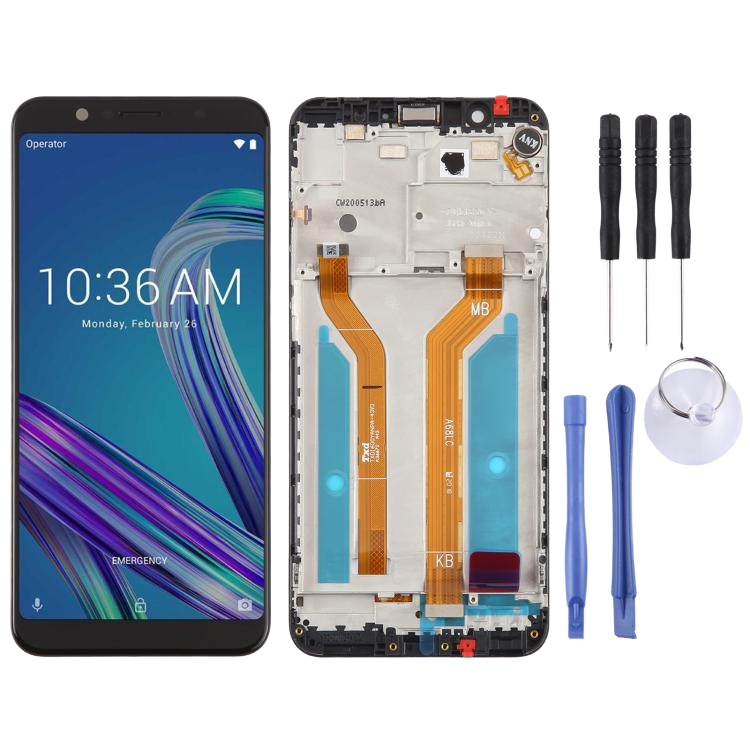 LCD Screen Digitizer Full Assembly with Frame for <strong>Asus</strong> ZenFone Max Pro M1 ZB601KL ZB602KL Display <strong>Replacement</strong> 1 Year Warranty
