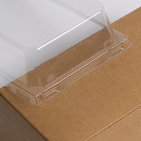 Boîte à lunch jetable en papier kraft biodégradable sans BPA, personnalisée en usine, avec couvercle surélevé et couvercle transparent en PET, pour pâtisserie, gâteaux et salades