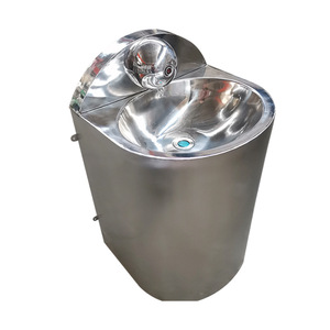 Lavabo de Pedestal de Acero Inoxidable 304 Changwang, Lavabo de Baño de Una Pieza con un Solo Orificio, de Pie - Product Image 4