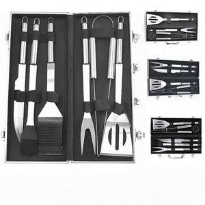 Custom Heavy Duty <b>BBQ</b> Grill <b>Tool</b> Set in Case for Father's Day and Christmas, <b>BBQ</b> Accessories Set for Outdoor Cooking, Camping - Product Image 3