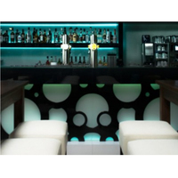 Comptoir de bar à LED Table de cellule de vin Meubles de boîte de nuit pour bar Comptoir de bar en plastique Taille personnalisée