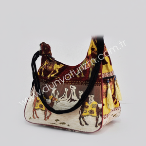 Camel-Bolso de borlas con tela turca De Turquía - Product Image 2