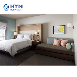 Holiday INN Express <span class=keywords><strong>King</strong></span> tùy chỉnh sofa giường khung MDF chất liệu thân thiện với môi trường thiết kế hiện đại phòng ngủ khách sạn đặt sử dụng thương mại - Product Image 2