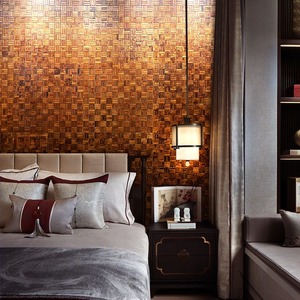 Comodino in legno massello con mosaico Zen retrò cinese moderno per soggiorno in Hotel nuovo sfondo da <span class=keywords><strong>parete</strong></span> per sala da tè e acero nuovo studio