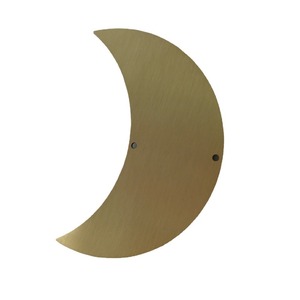 Colgante de luna de latón con orificio de 1 mm para hacer collares, decoración del hogar, accesorios de joyería de cobre hechos a medida - Product Image 5