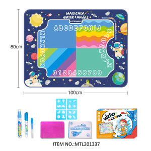 Esteras de pintura mágicas DIY educativas de gran tamaño Aqua Water Doodle Mat Magic Water Drawing Mat juguetes para niños - Product Image 6