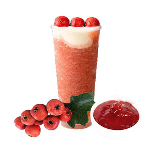 Concentré de fraises Konjac en granulés pour sirop de thé Boba en gros, pot de 1,3 kg, prêt à consommer - Product Image 3