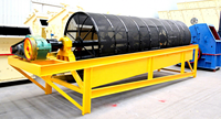 Trommel rotatif de criblage pour l'exploitation minière de sable et d'or, capacité 1000 kg, garantie 1 an, prix