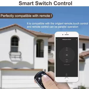 DUOMEI-Abridor de puerta enrollable inteligente <span class=keywords><strong>WiFi</strong></span> para Tuya, Interruptor táctil compatible con Alexa, interruptores de puerta de garaje enrollables, Material de aluminio 10A - Product Image 2