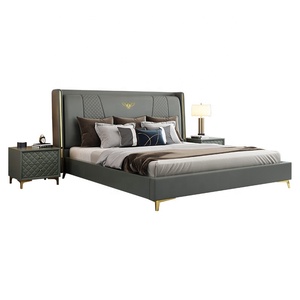 홈 침실 가구 부드러운 헤드 보드가있는 현대적인 디자인 침대 소년과 소녀를위한 저장 공간이 우수한 파란색 부드러운 나무 침대 - Product Image 6