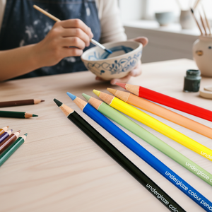 Matite a Olio LEADUR <span class=keywords><strong>per</strong></span> Sottosmalto, Mina Colorata 4.0mm, Durevoli, Riutilizzabili, <span class=keywords><strong>per</strong></span> Superfici Lisce, Ceramica, Fai da Te, Artigianato, Colori <span class=keywords><strong>per</strong></span> <span class=keywords><strong>Casa</strong></span> - Product Image 1